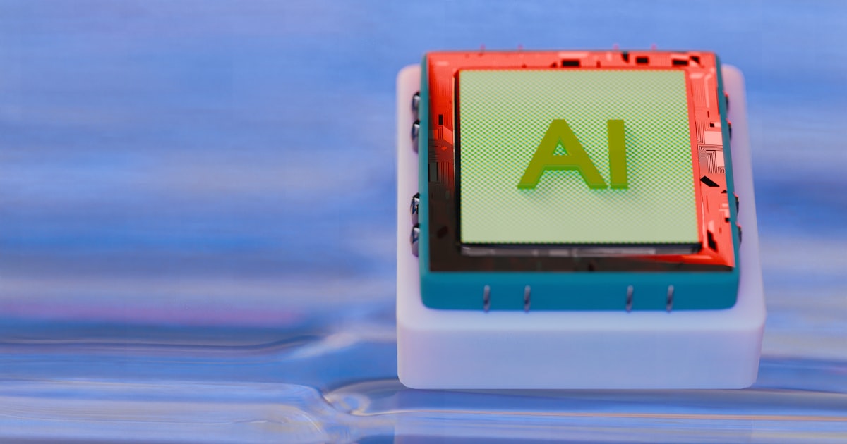 앤트로픽 국방부 AI 윤리 - AI 칩 기술 일러스트레이션