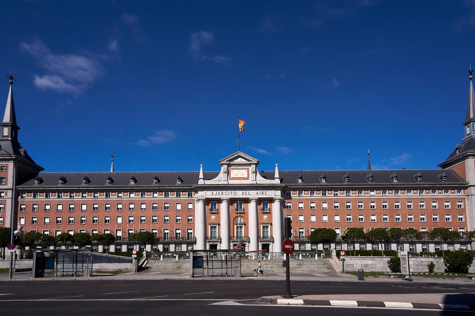 Madrid Spain government palace Moncloa building exterior...
