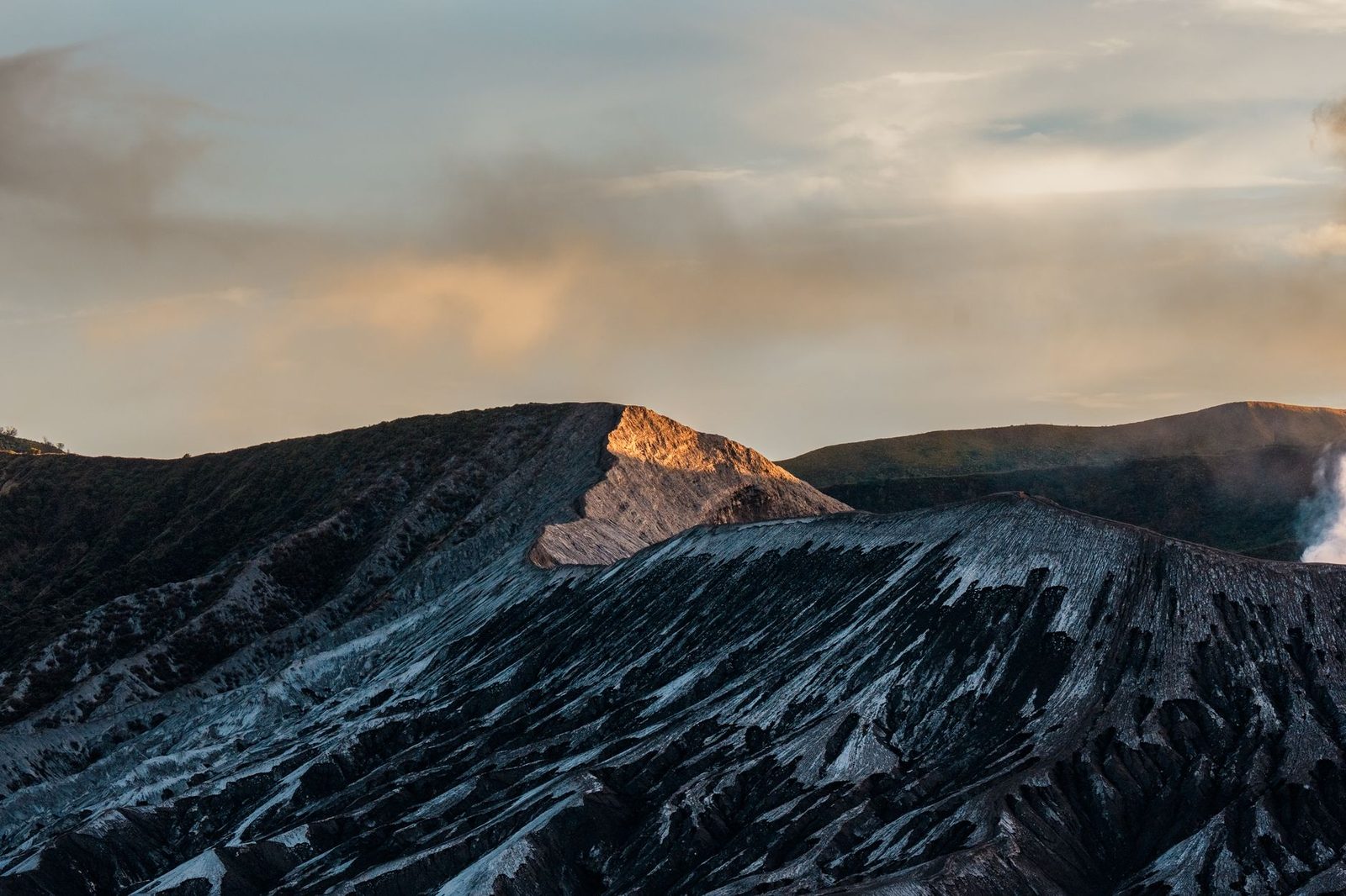 Baekdu mountain volcanic crater lake sunrise dramatic...