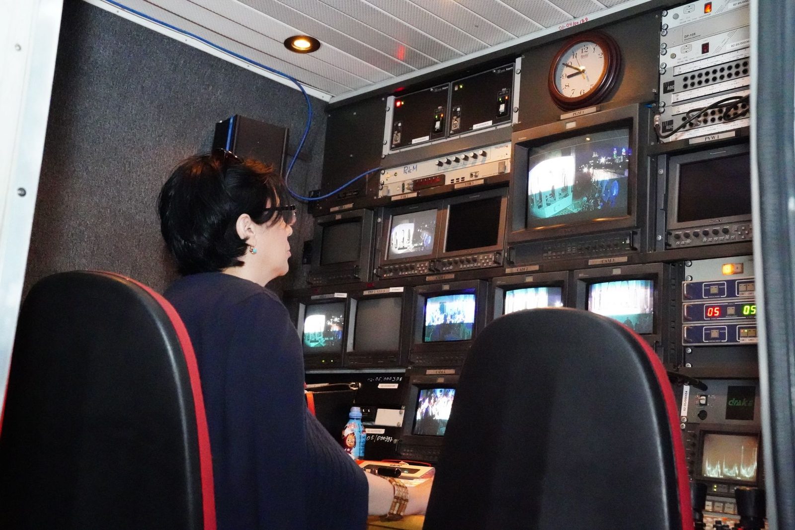 newspaper printing press rolls newsroom television...