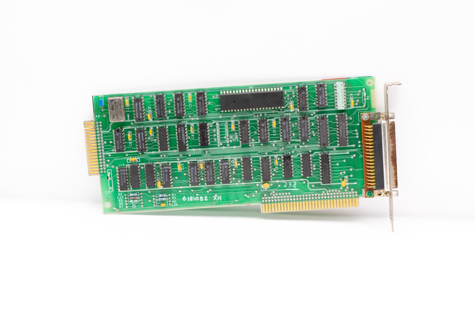 macro close up of HBM high bandwidth memory DRAM chips...